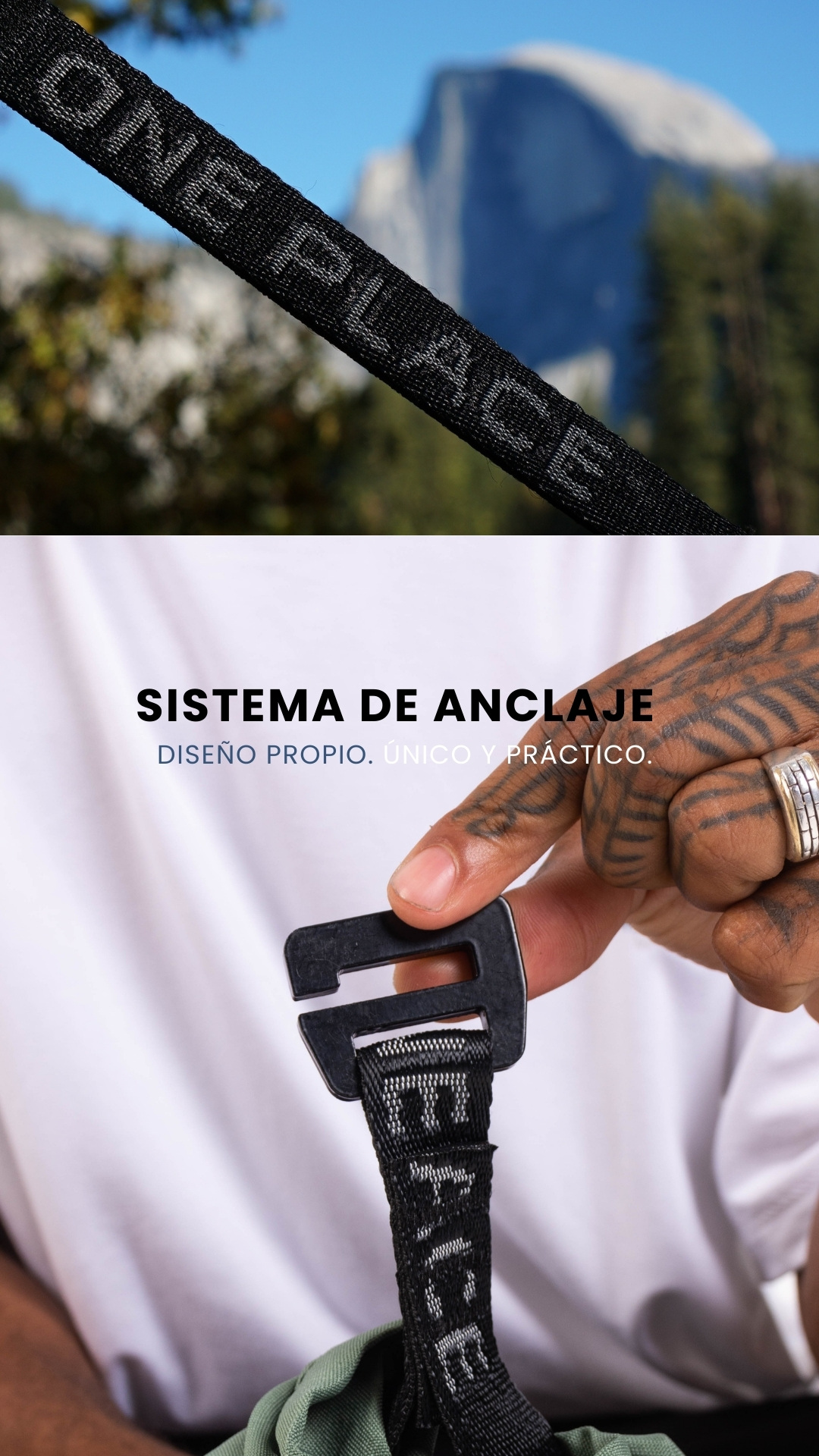 SISTEMA DE ANCLAJE diseño propio. único y práctico.